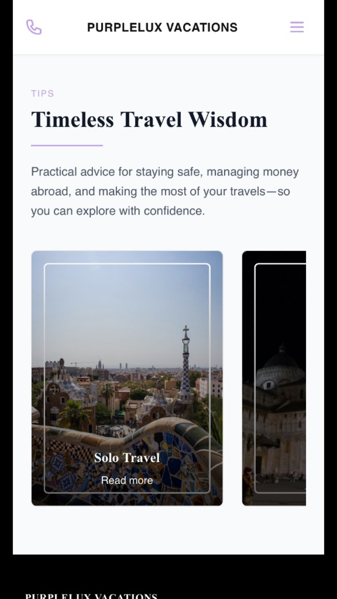 PurpleLux Vacations — mobile travel tips and practical guidance