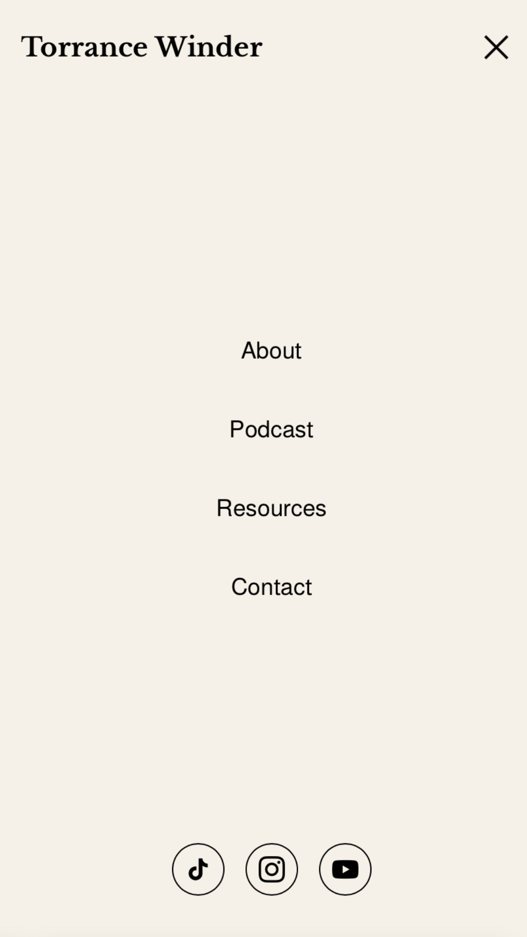 Torrance Winder — mobile socials