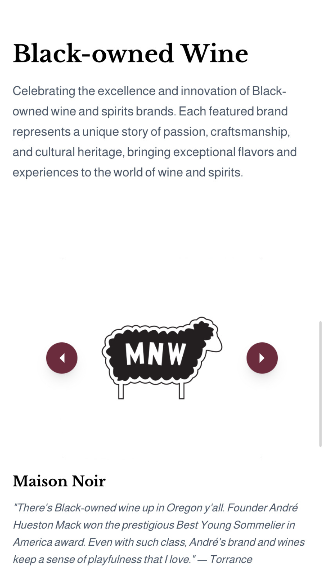 Torrance Winder — mobile featured brands